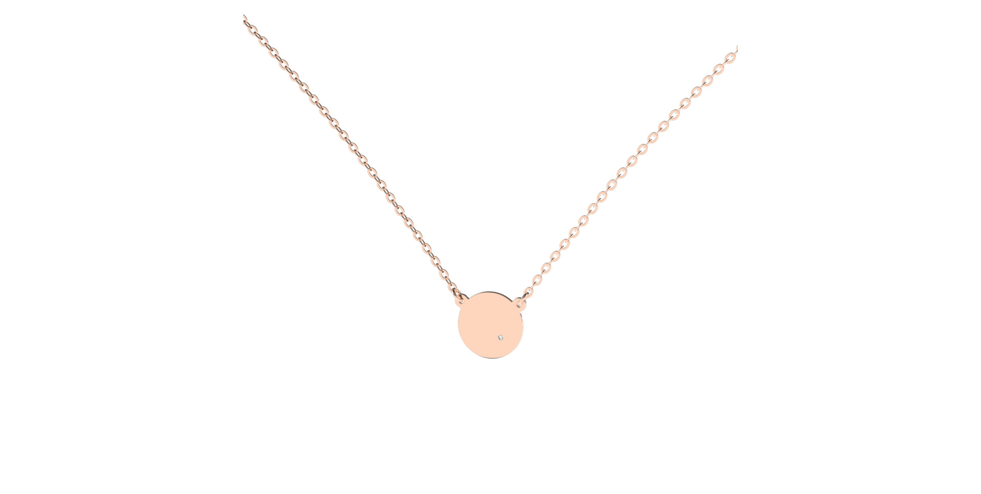 Náhrdelník s diamantom Moonlight