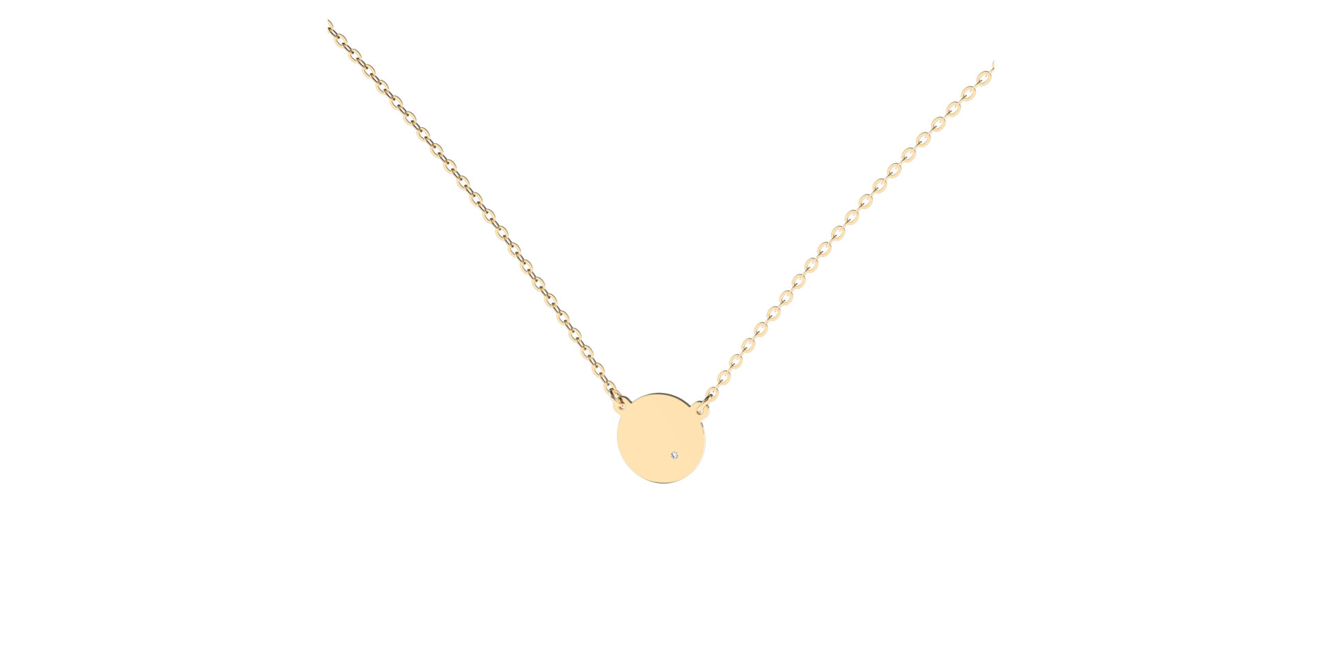 Náhrdelník s diamantom Moonlight