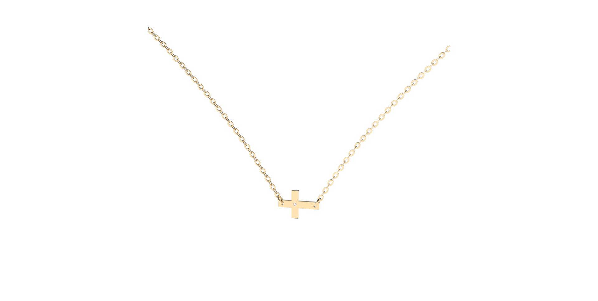 Náhrdelník s diamantom My Faith