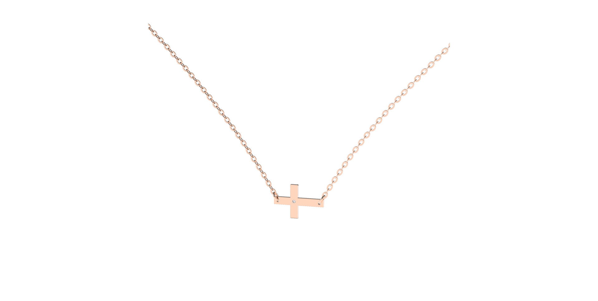 Náhrdelník s diamantom Remembrance