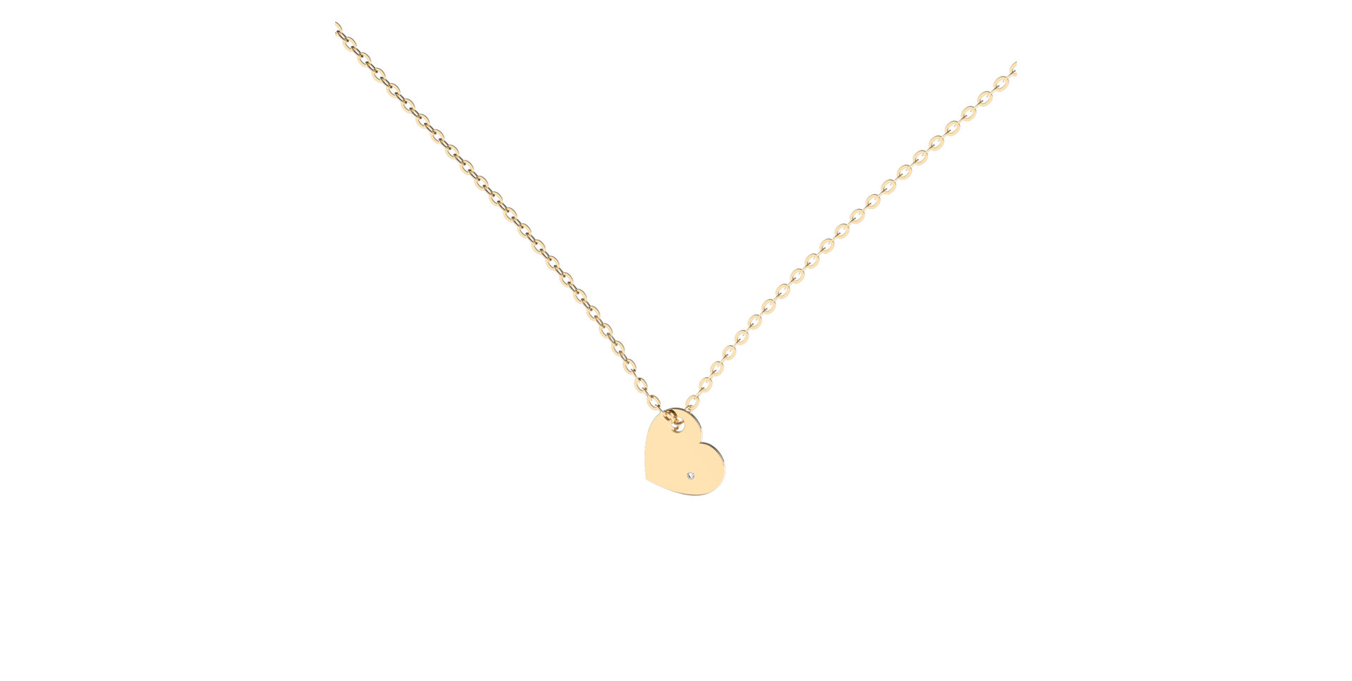 Náhrdelník s diamantom Promise Love