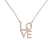 Náhrdelník s diamantmi LOVE5