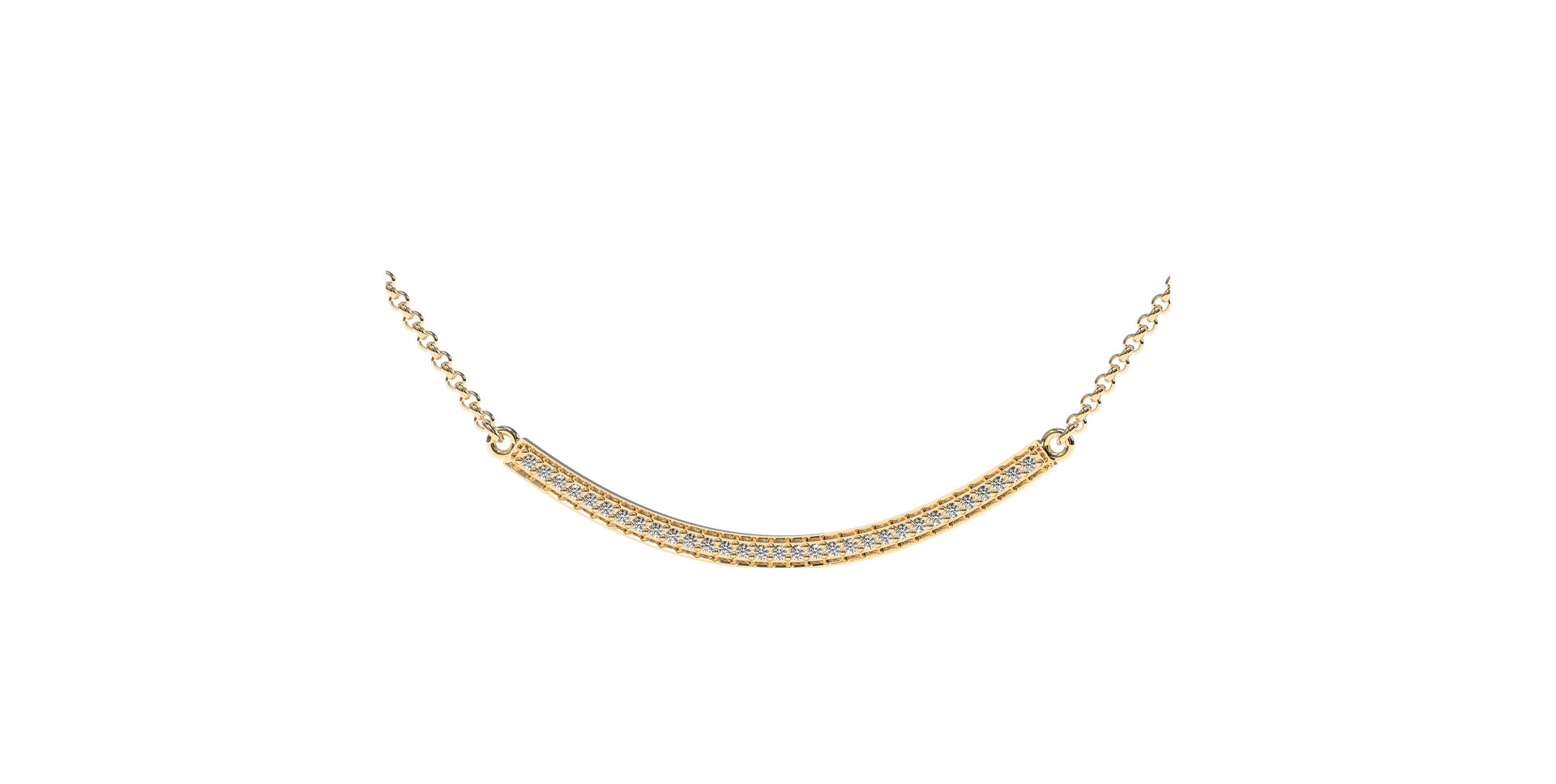 Náhrdelník s diamantmi Essential