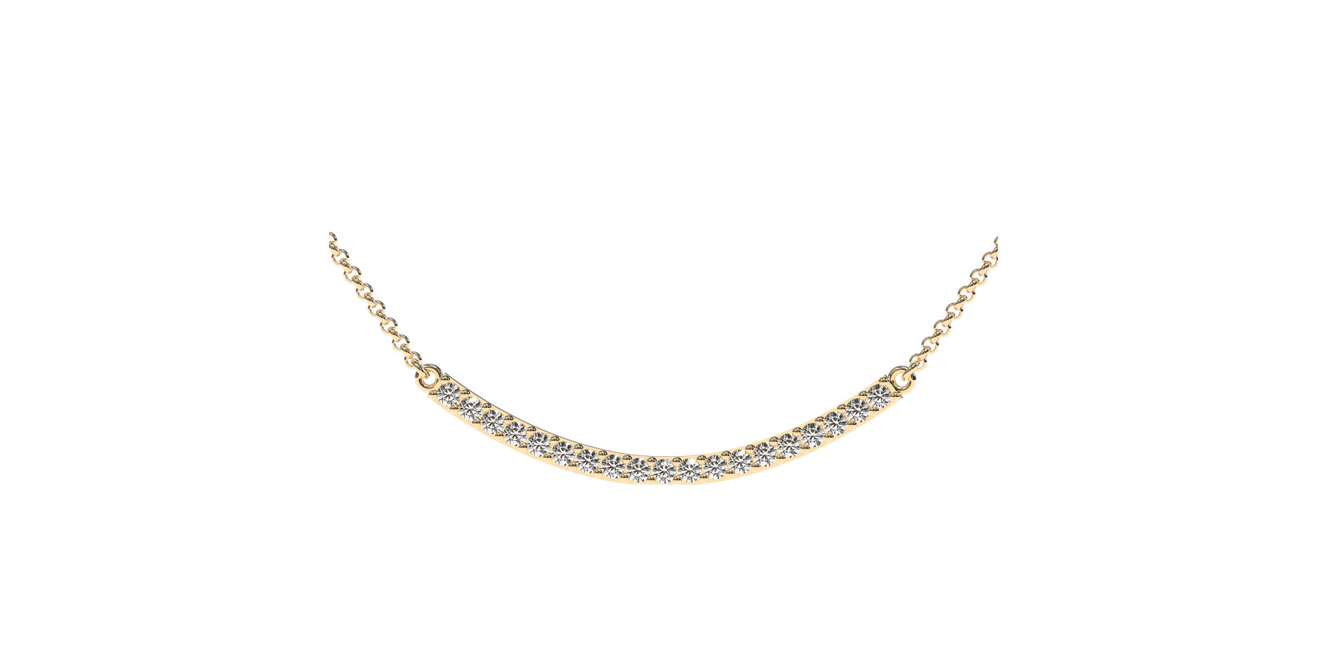 Náhrdelník s diamantmi Essential