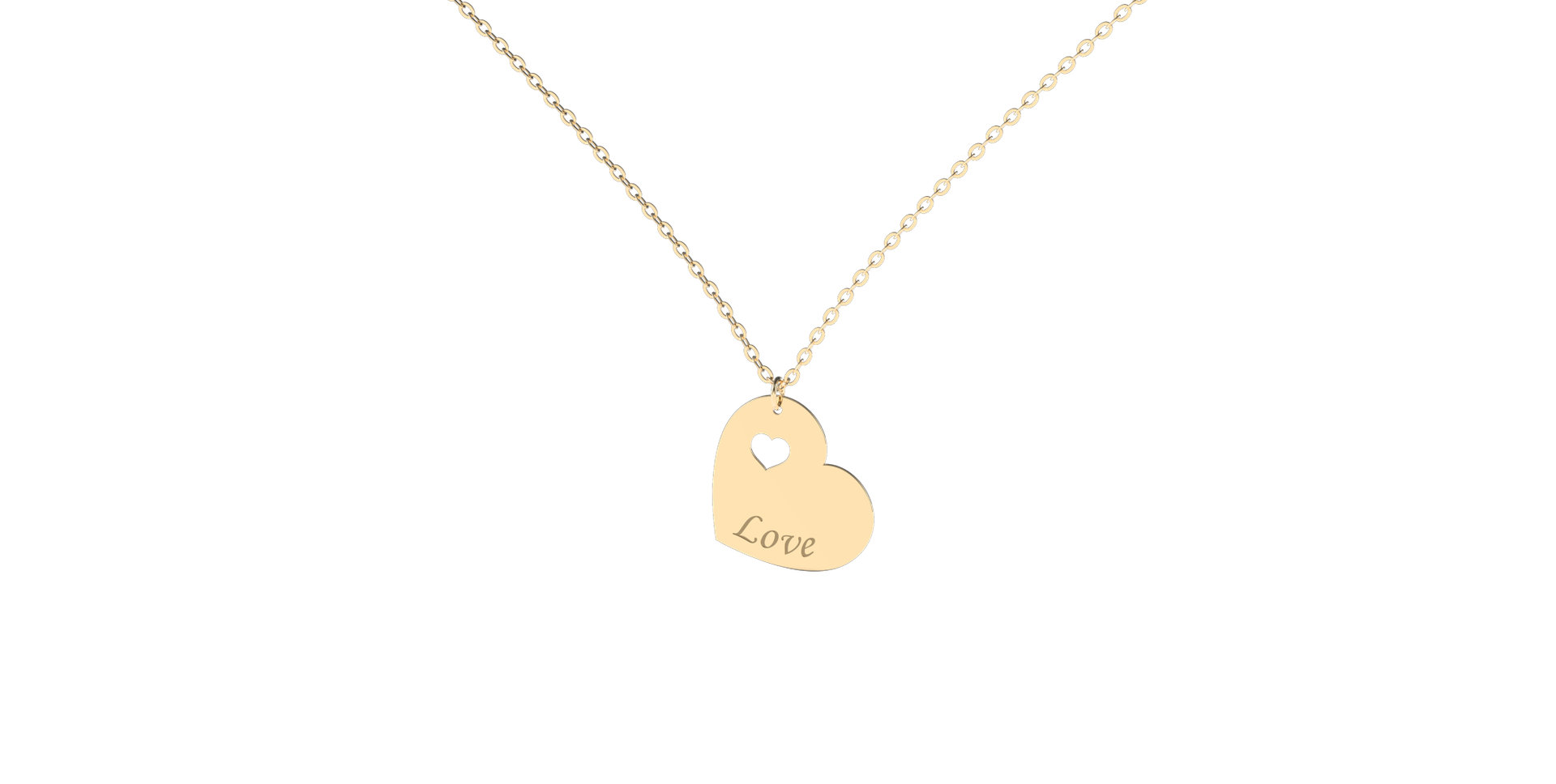 Náhrdelník s diamantom Double Love