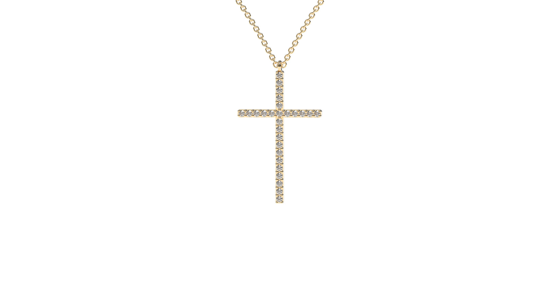Náhrdelník s diamantmi Cross