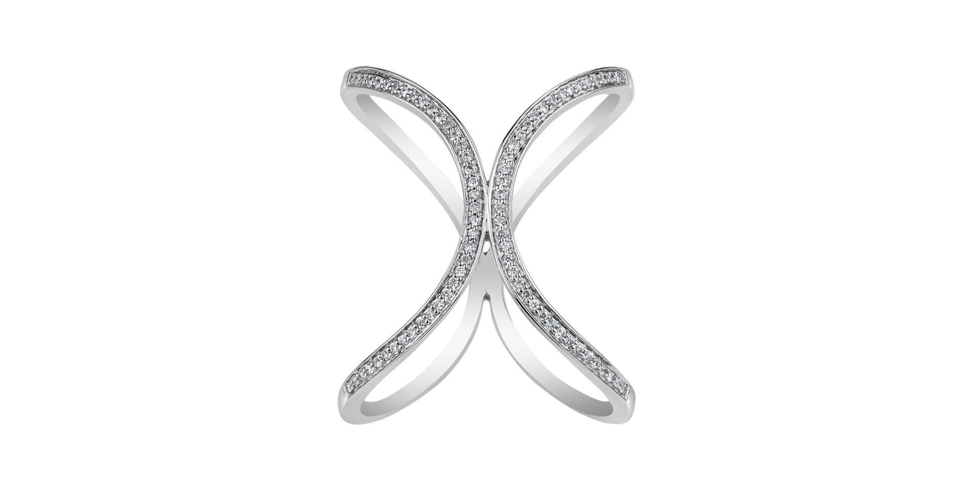 Prsteň s diamantmi Lyrix