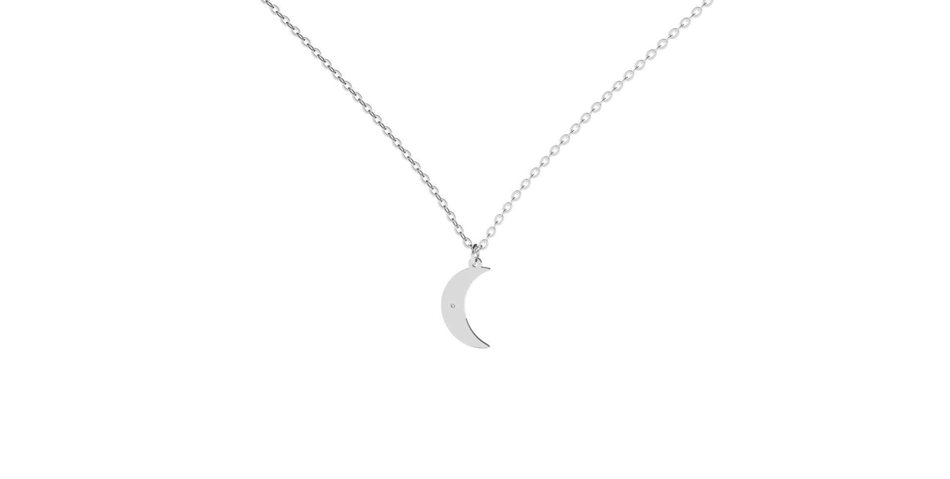 Náhrdelník s diamantom Miracle Moon