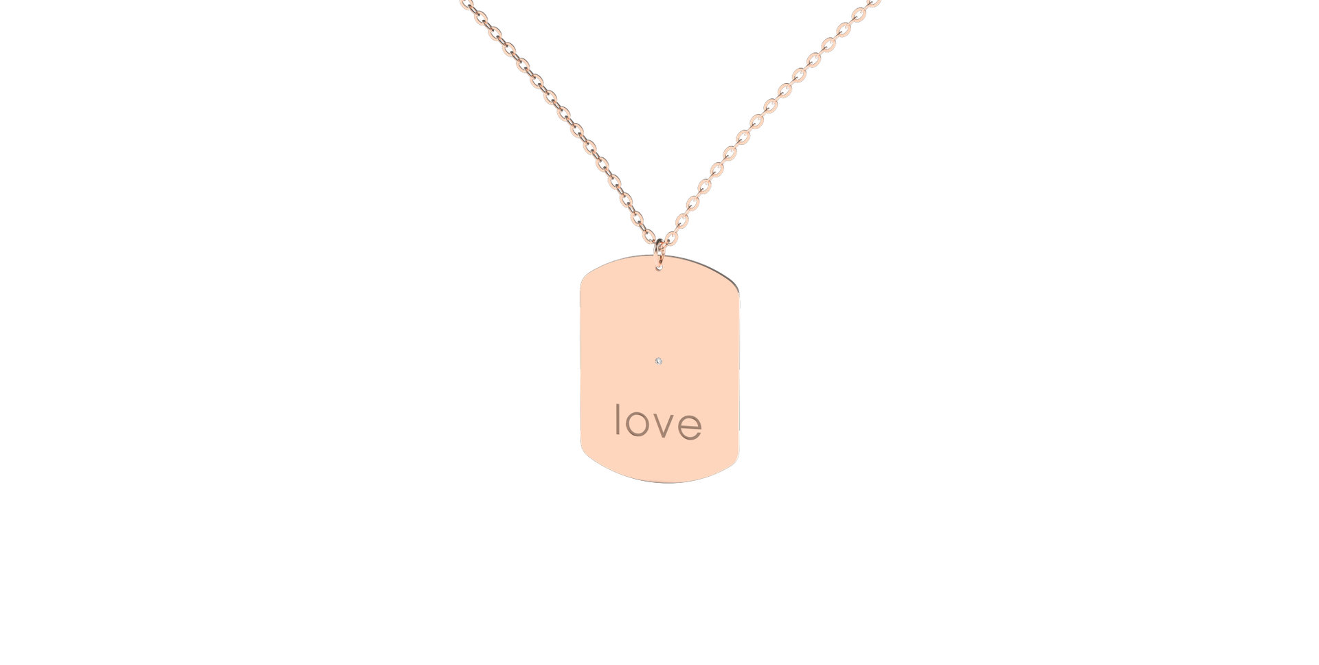 Náhrdelník s diamantom My Darling