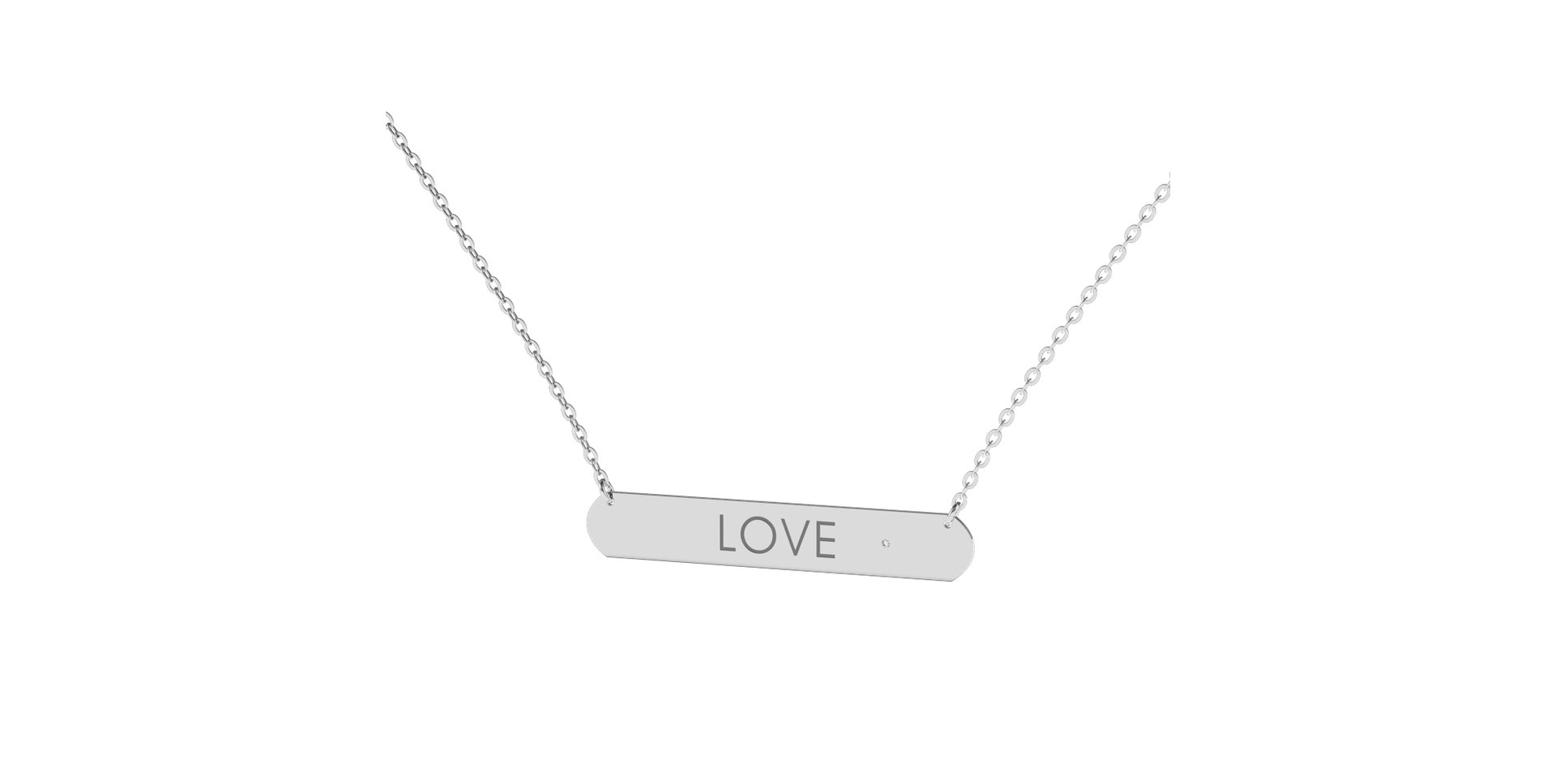 Náhrdelník s diamantom Eternal Amour