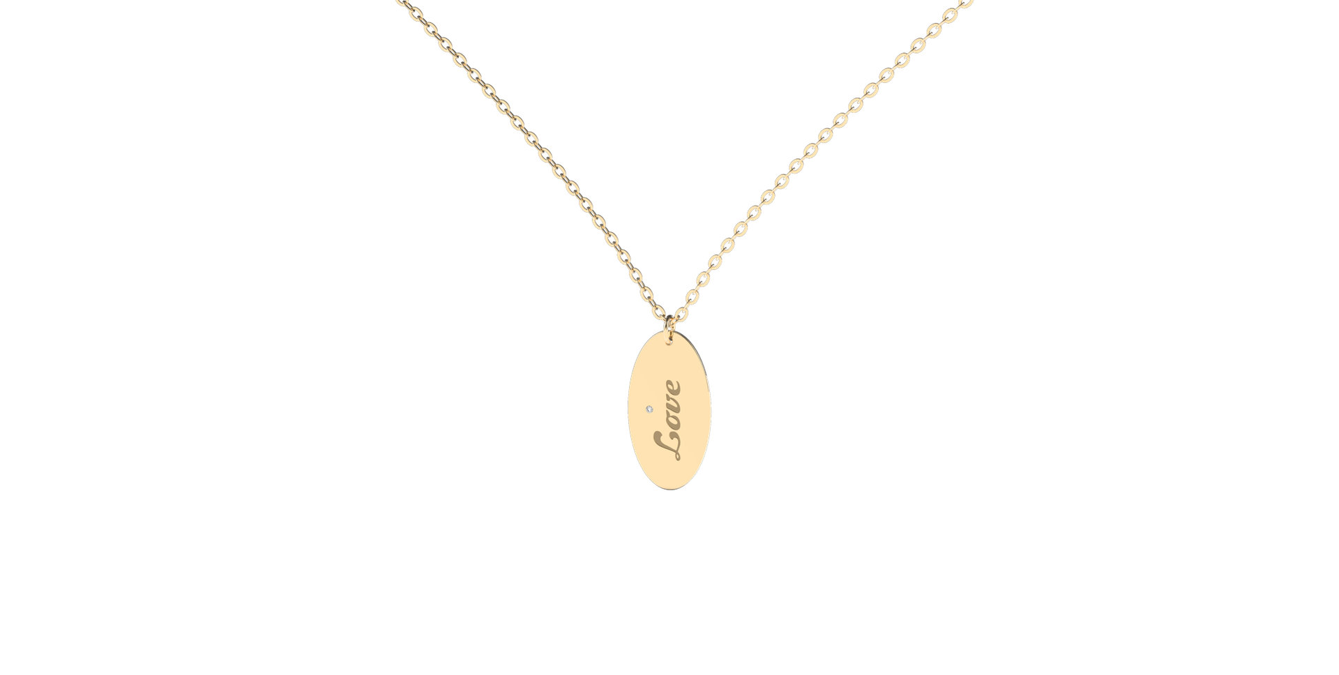 Náhrdelník s diamantom Fantasy Amour