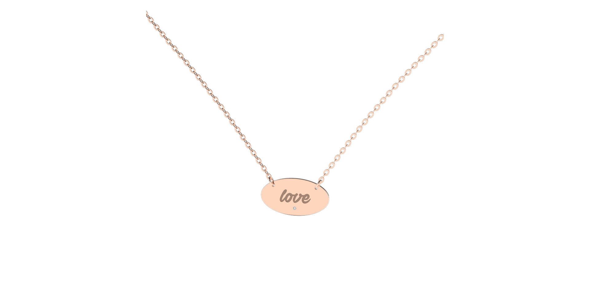 Náhrdelník s diamantom Divine Amour