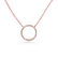 Náhrdelník s hnedými a bielymi diamantmi Little Circle5