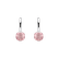 Náušnice s ružovým quartzom Bonbon5