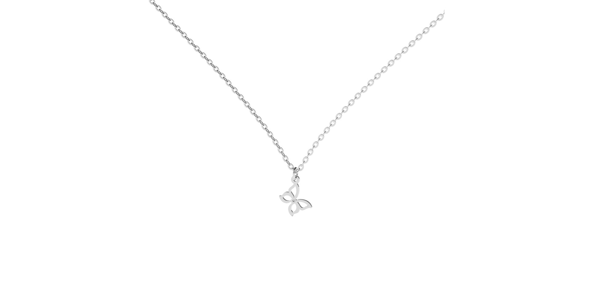 Náhrdelník s diamantom Extraordinary Butterfly