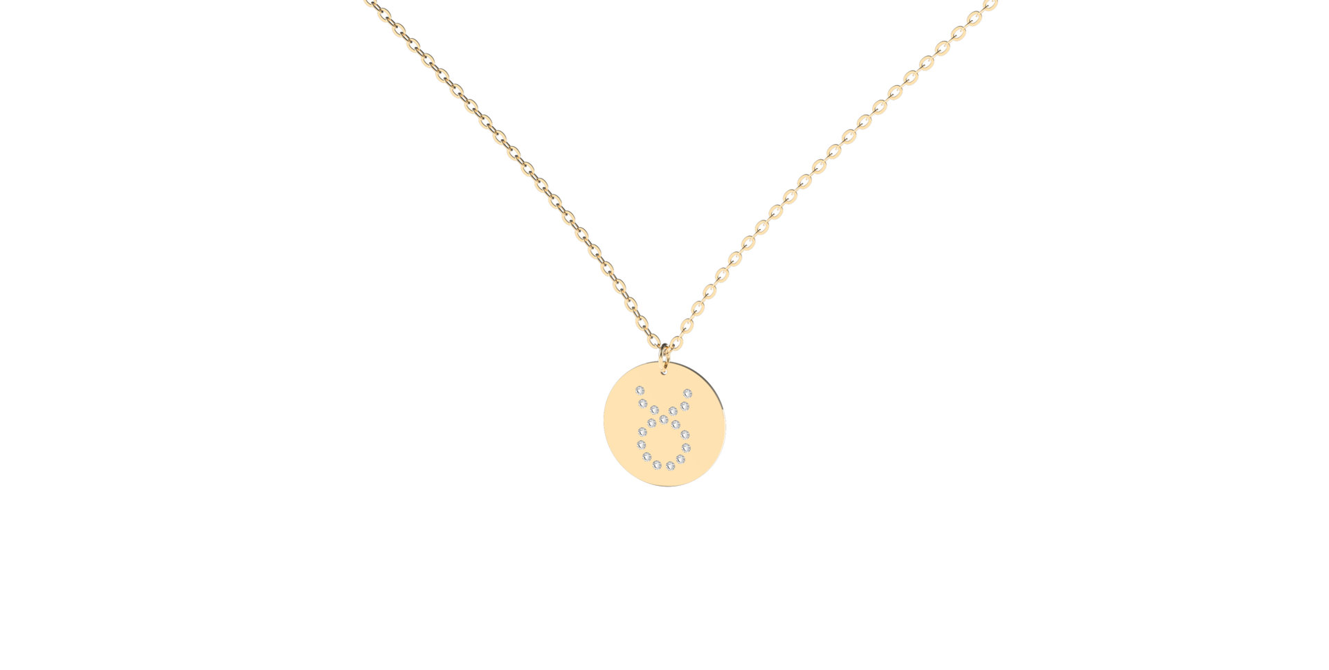 Náhrdelník s diamantmi Taurus