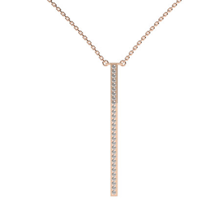 Náhrdelník s diamantmi Essential Dash