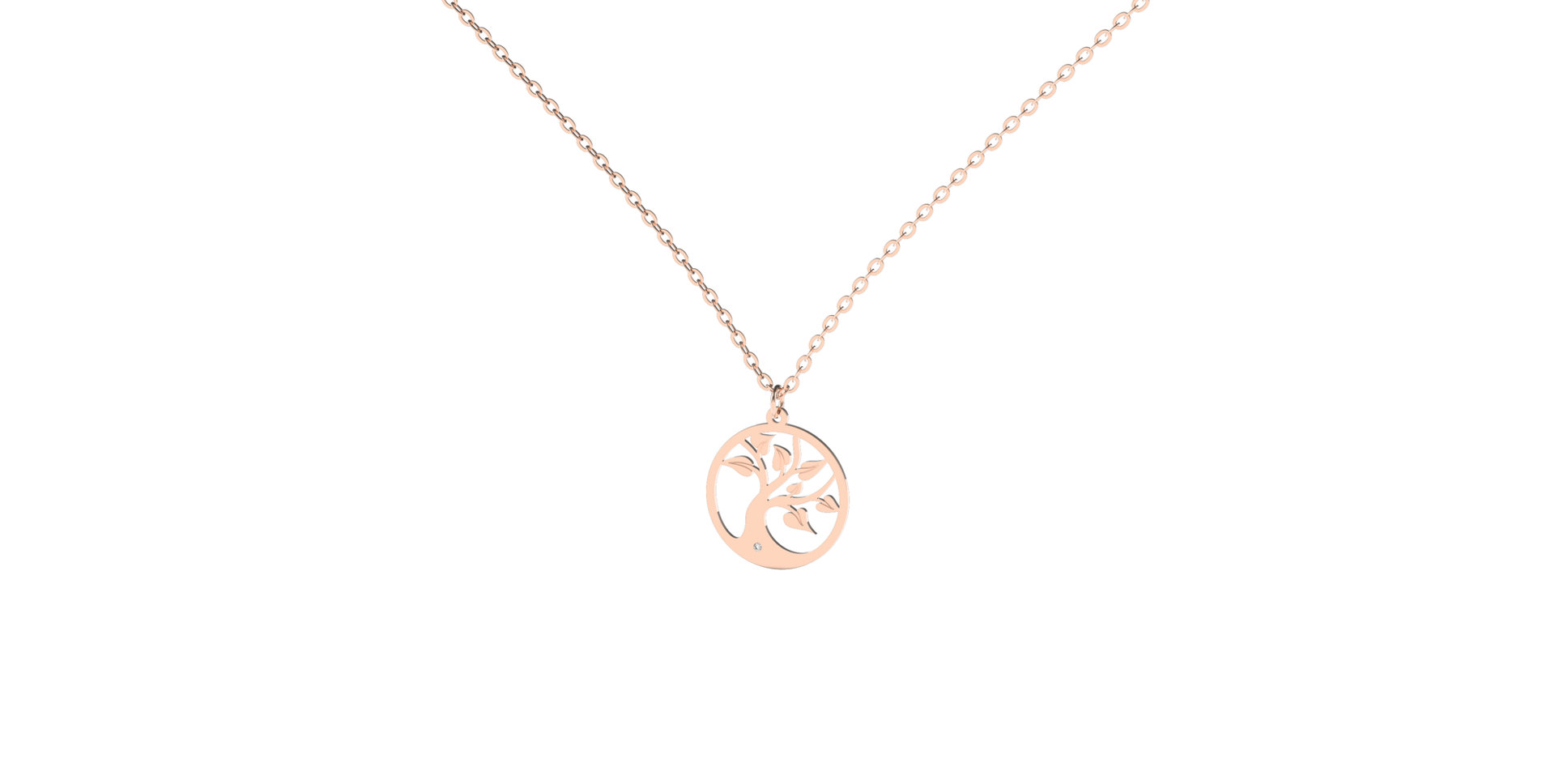 Náhrdelník s diamantom Tree of Life