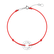 Diamantový náramok so šnúrkou Love Circle3