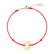 Diamantový náramok so šnúrkou Love Circle3