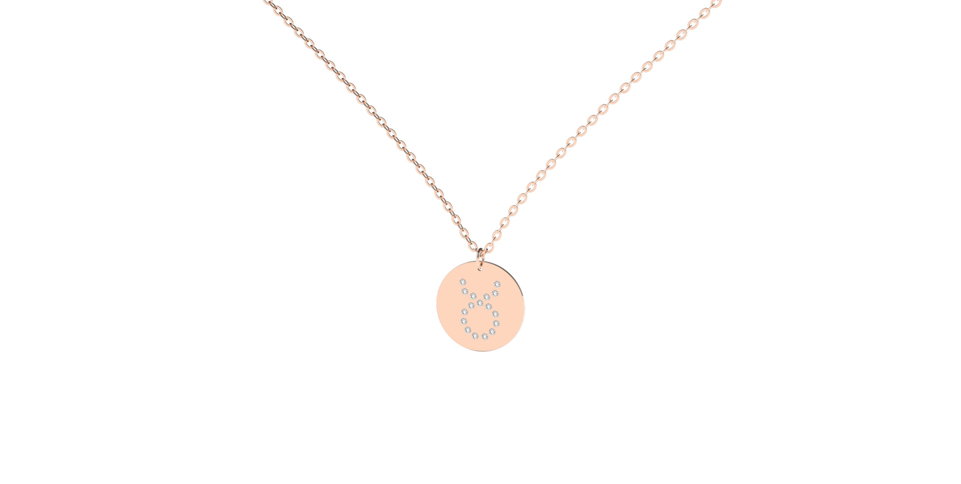 Náhrdelník s diamantmi Taurus