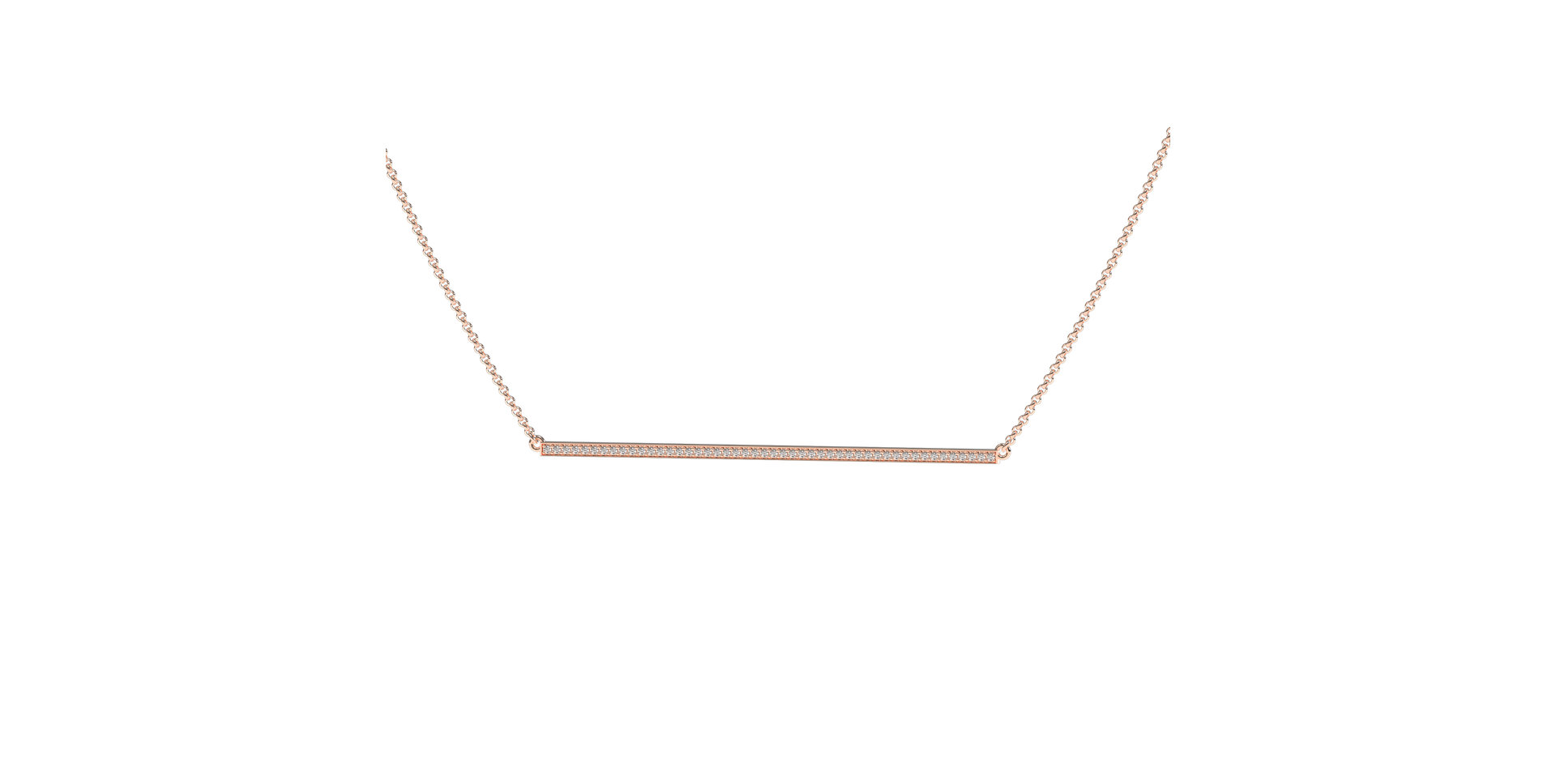 Náhrdelník s diamantmi Line