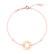 Diamantový náramok so šnúrkou Love Circle3