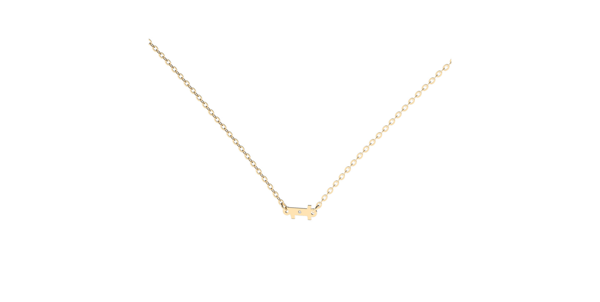 Náhrdelník s diamantom Lucky One