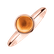 Prsteň s oranžovým mesačným kameňom Bonbon2