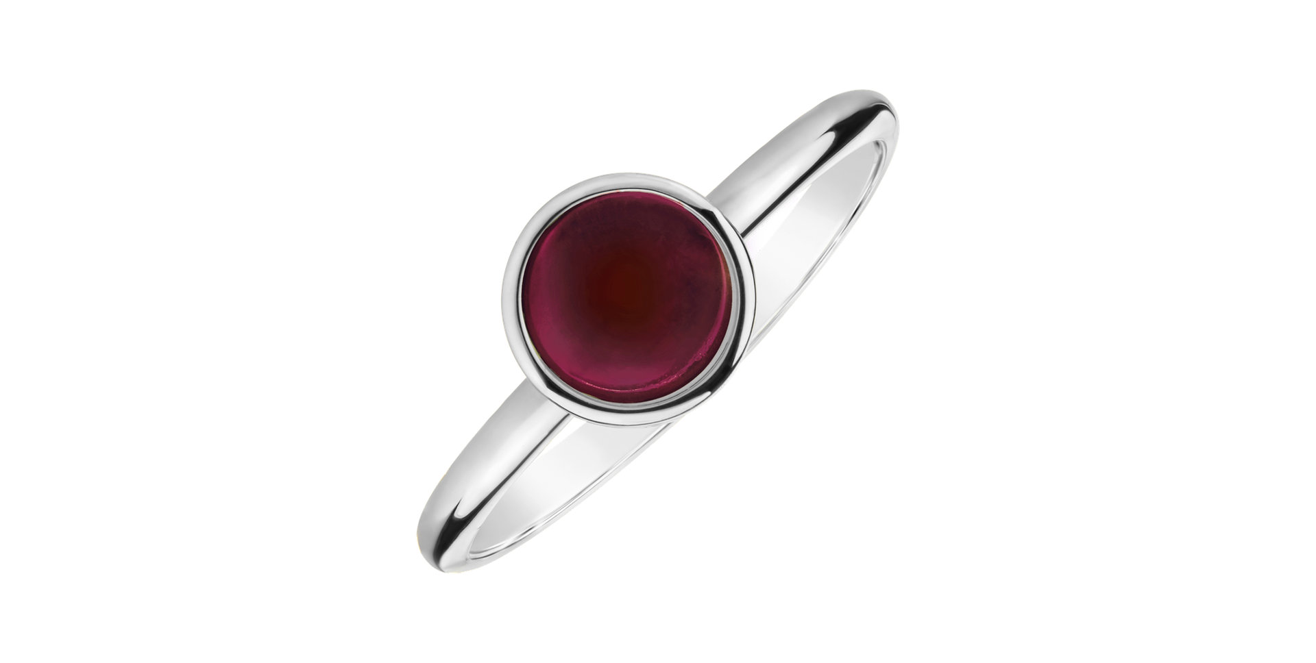 Prsteň s ružovým granátom Bonbon