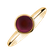 Prsteň s ružovým granátom Bonbon2