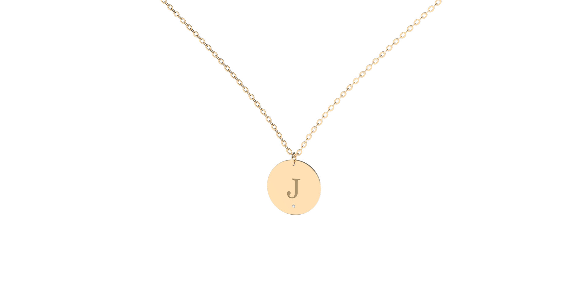 Náhrdelník s diamantom Big Coins J