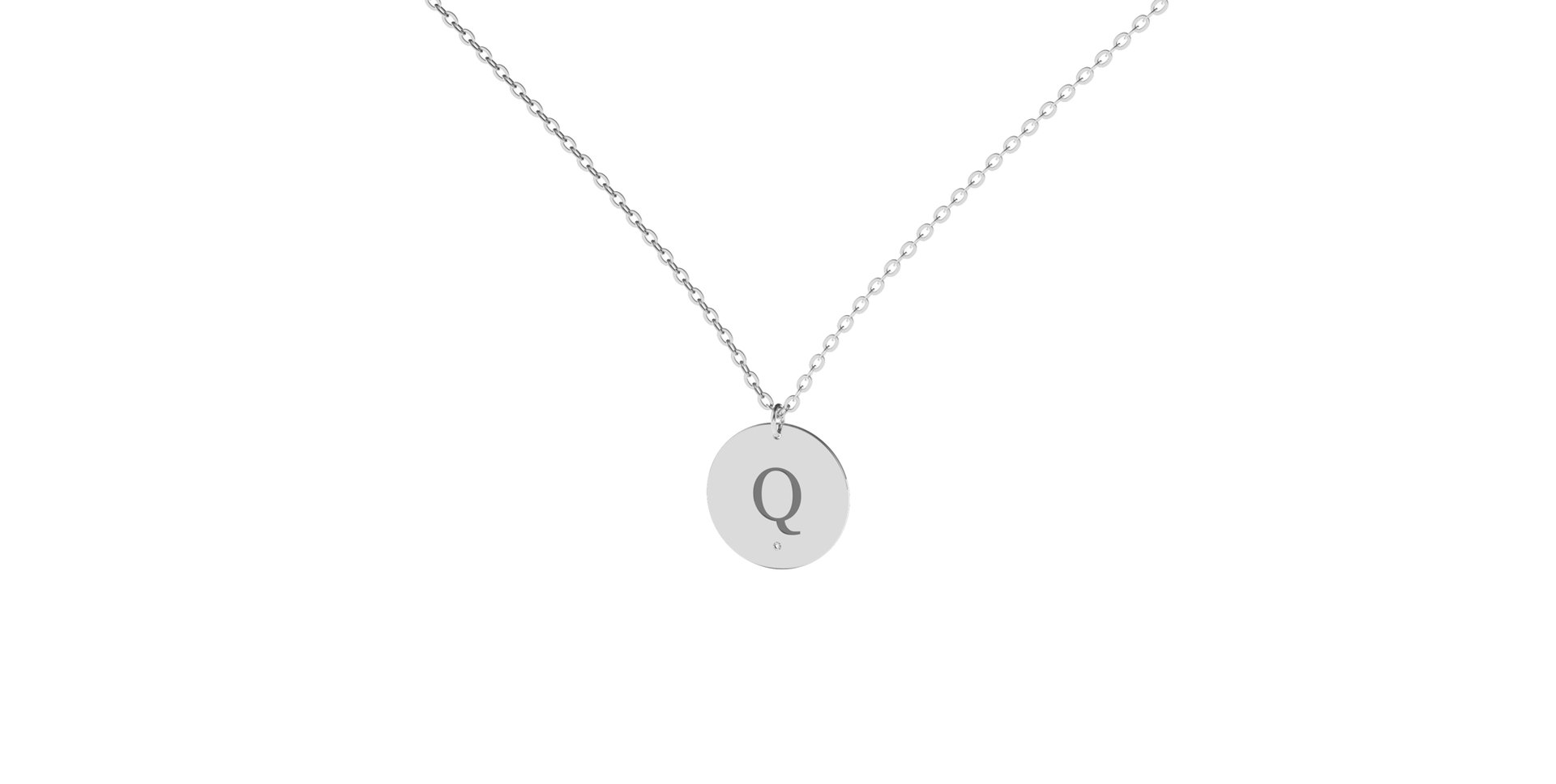 Náhrdelník s diamantom Big Coins Q