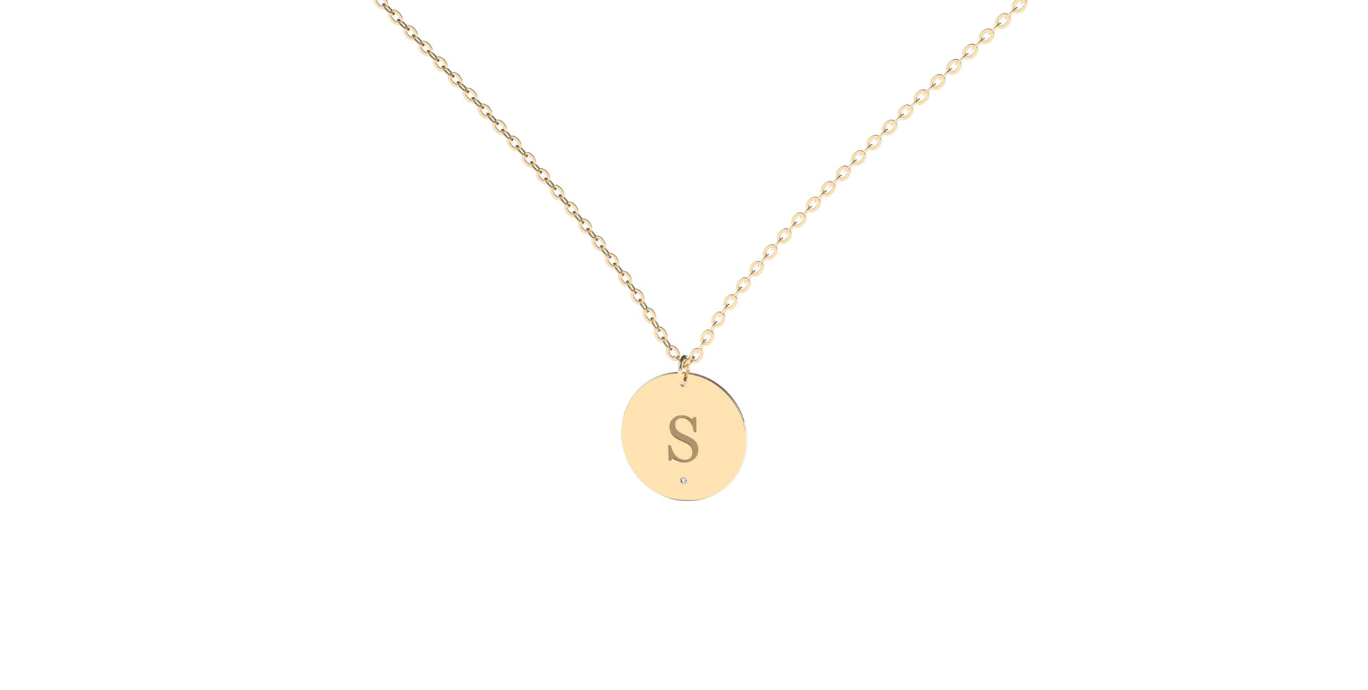 Náhrdelník s diamantom Big Coins S