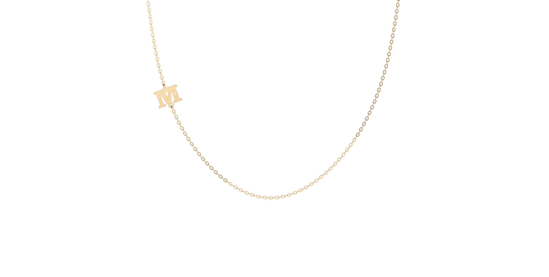 Náhrdelník s diamantom Big Line M