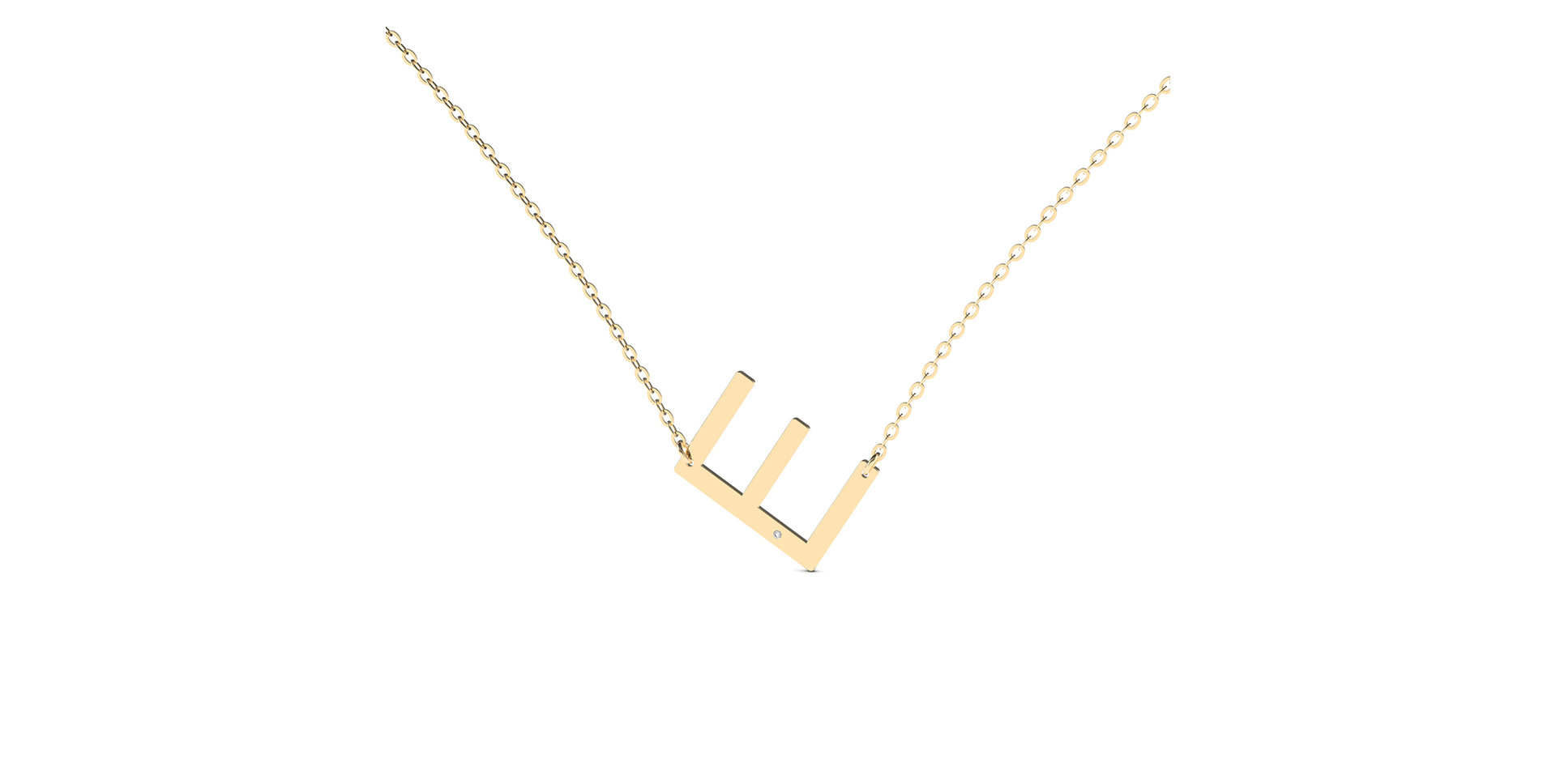 Náhrdelník s diamantom Big Line E