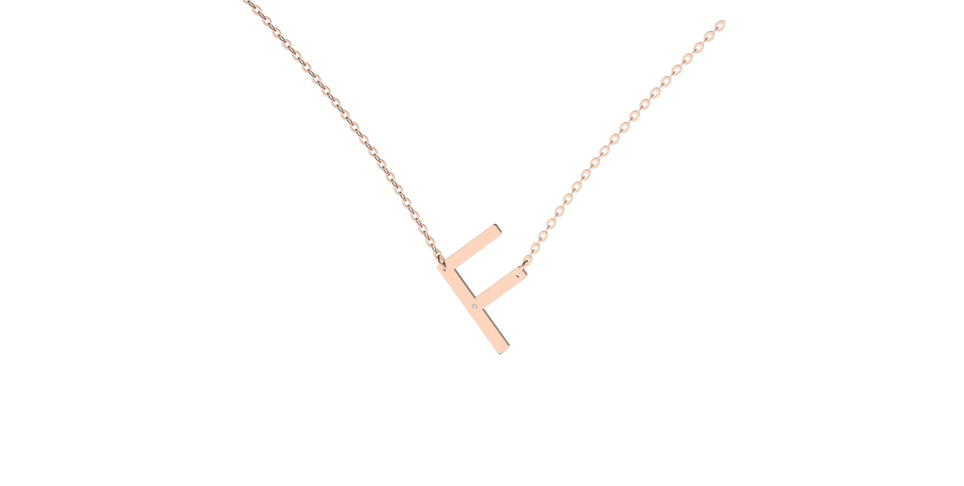 Náhrdelník s diamantom Big Line F