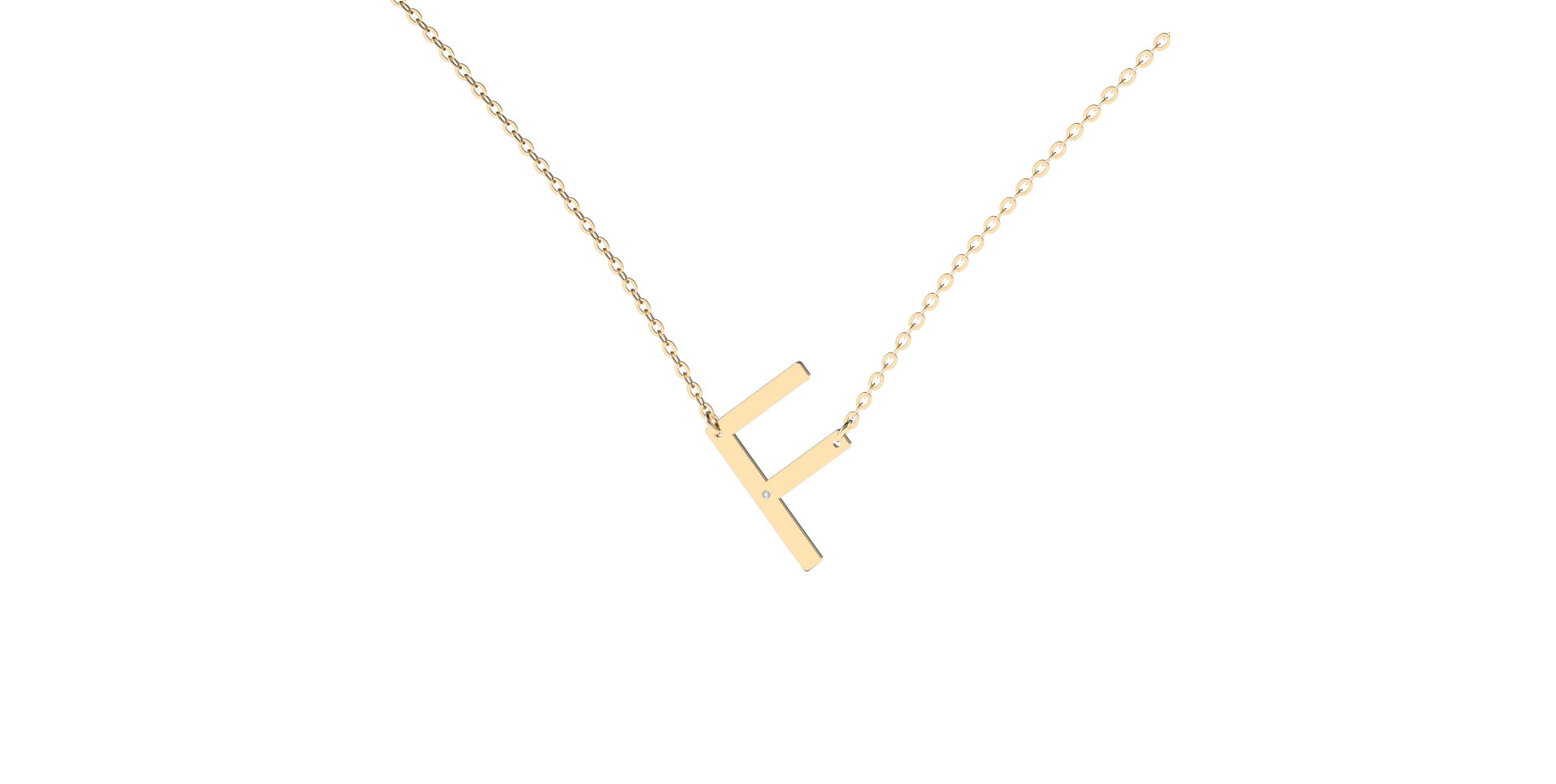 Náhrdelník s diamantom Big Line F