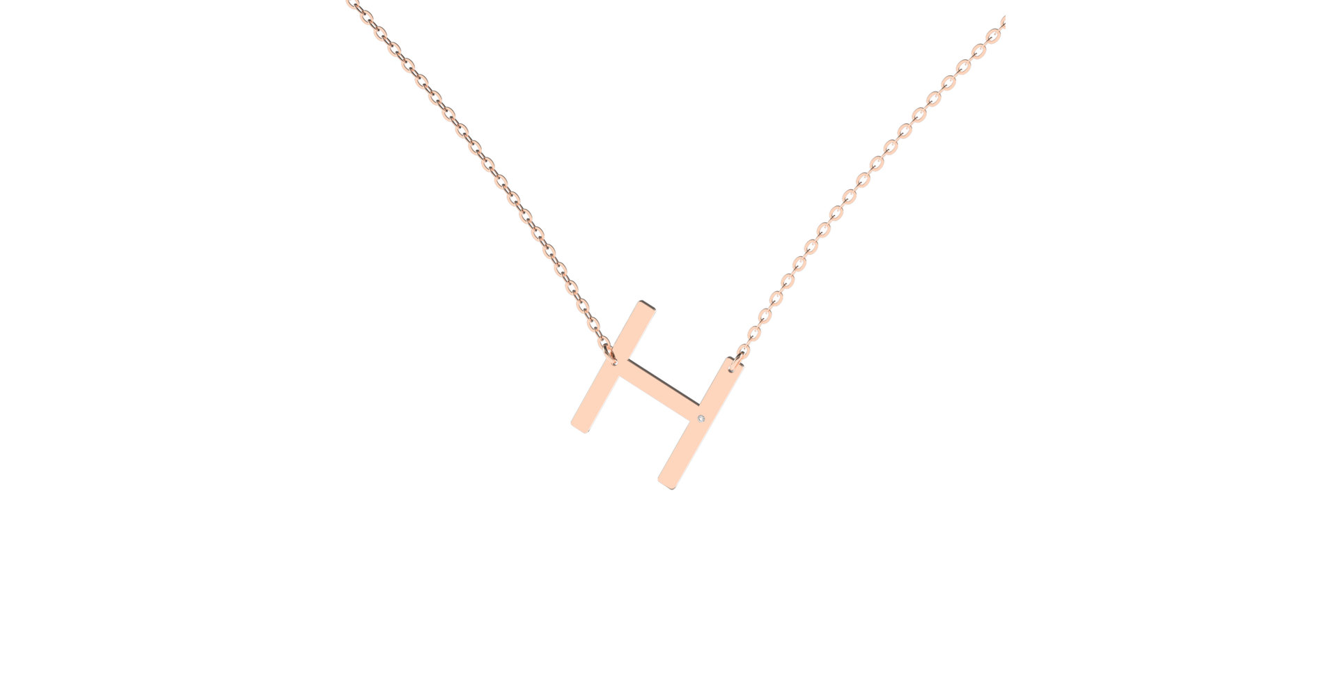 Náhrdelník s diamantom Big Line H