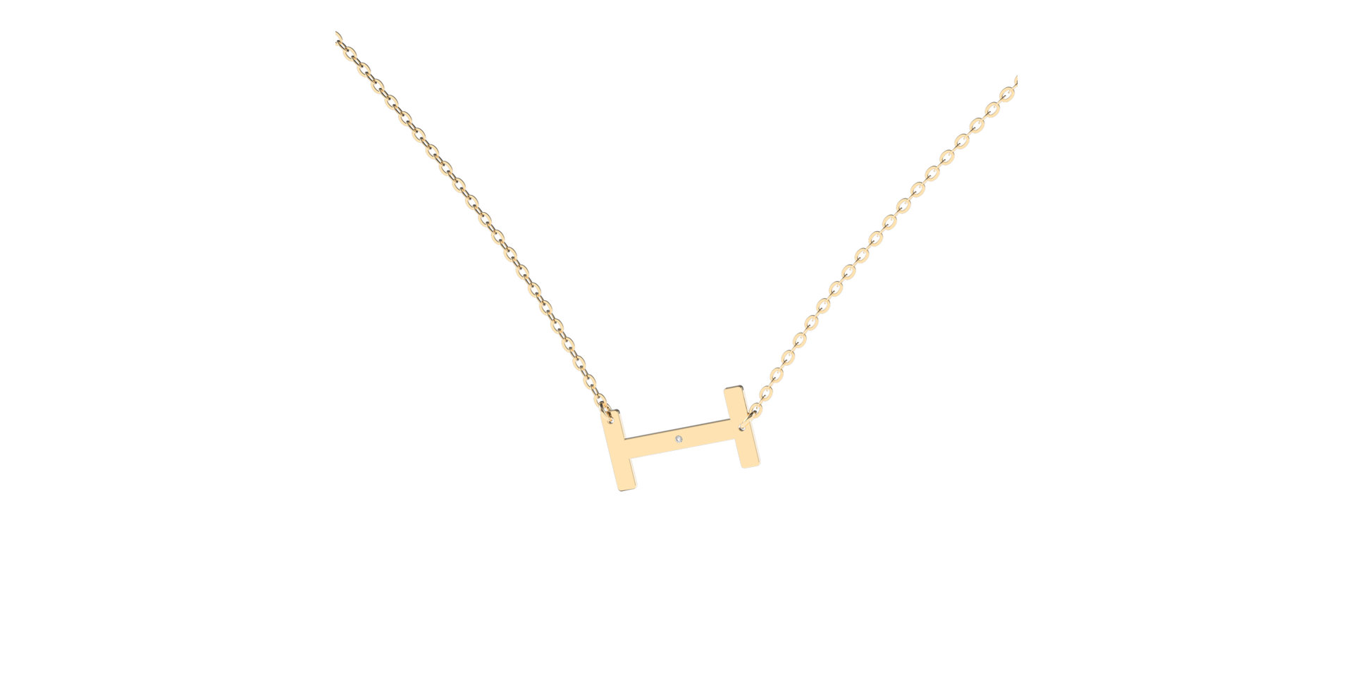 Náhrdelník s diamantom Big Line I