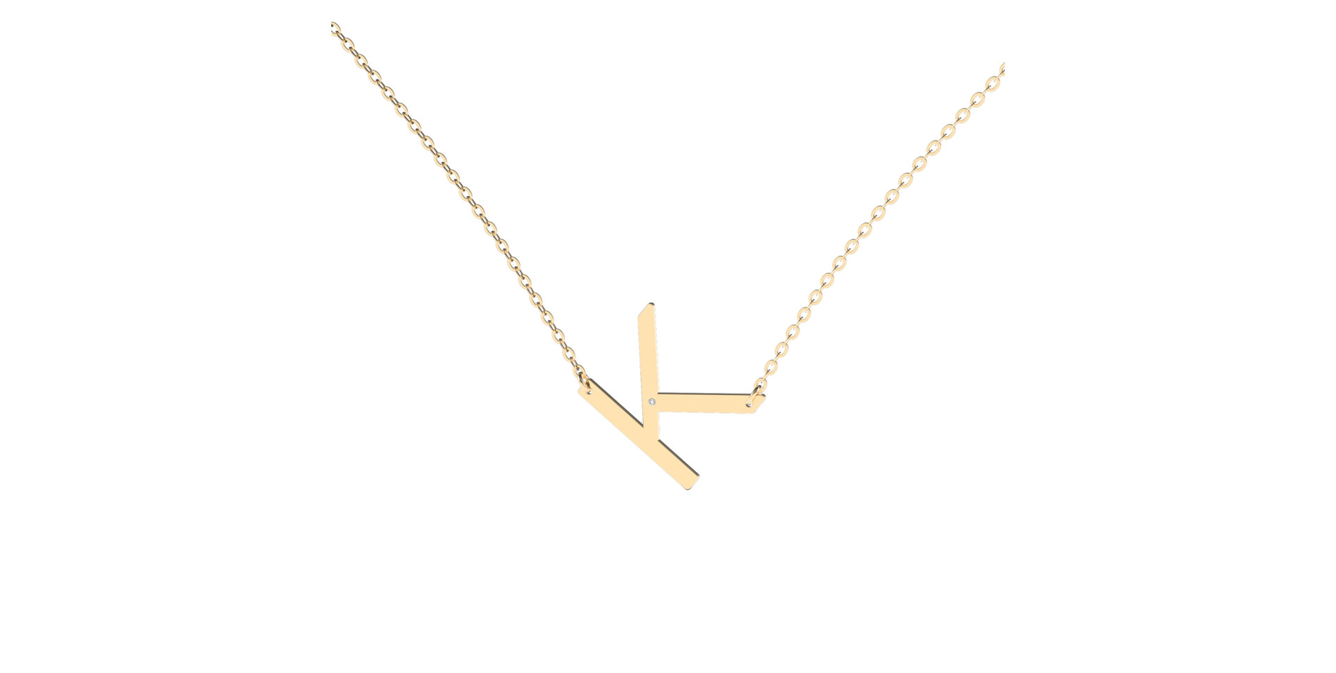 Náhrdelník s diamantom Big Line K