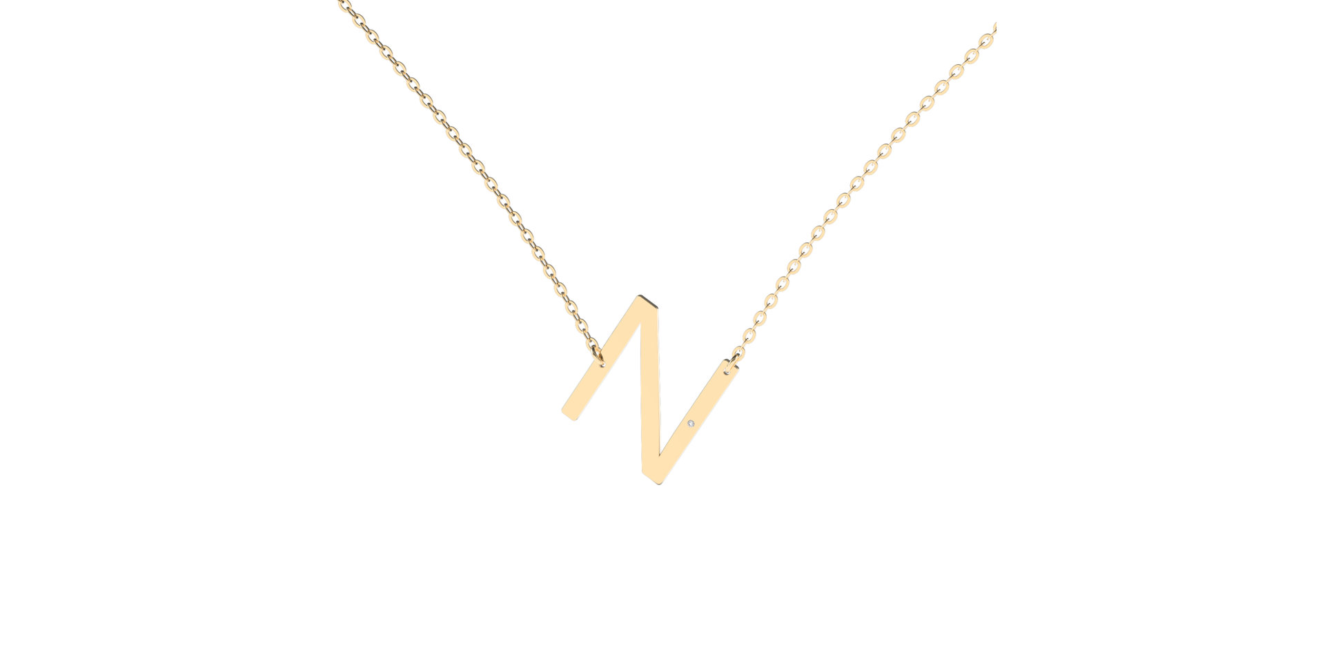 Náhrdelník s diamantom Big Line N