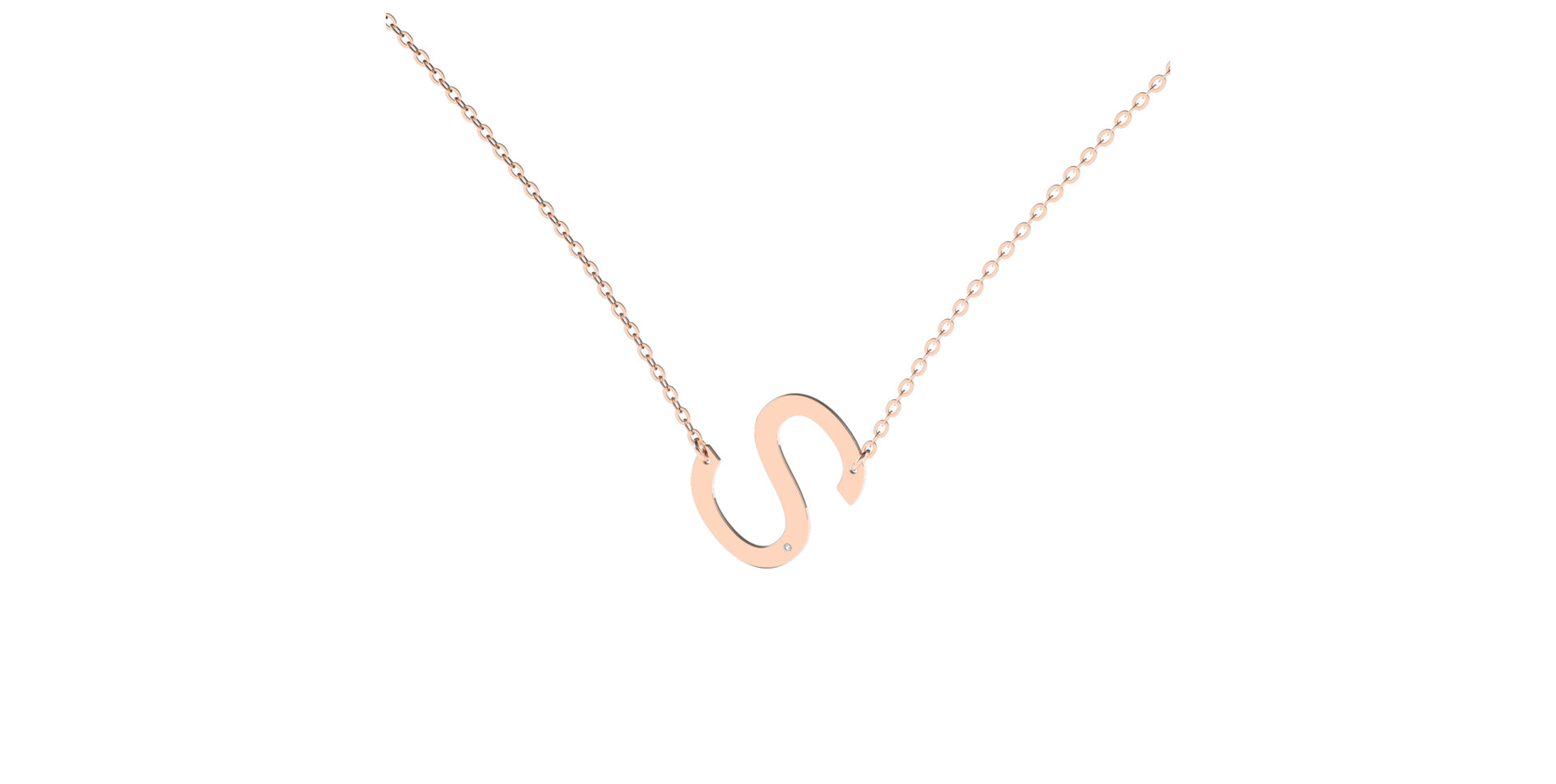 Náhrdelník s diamantom Big Line S