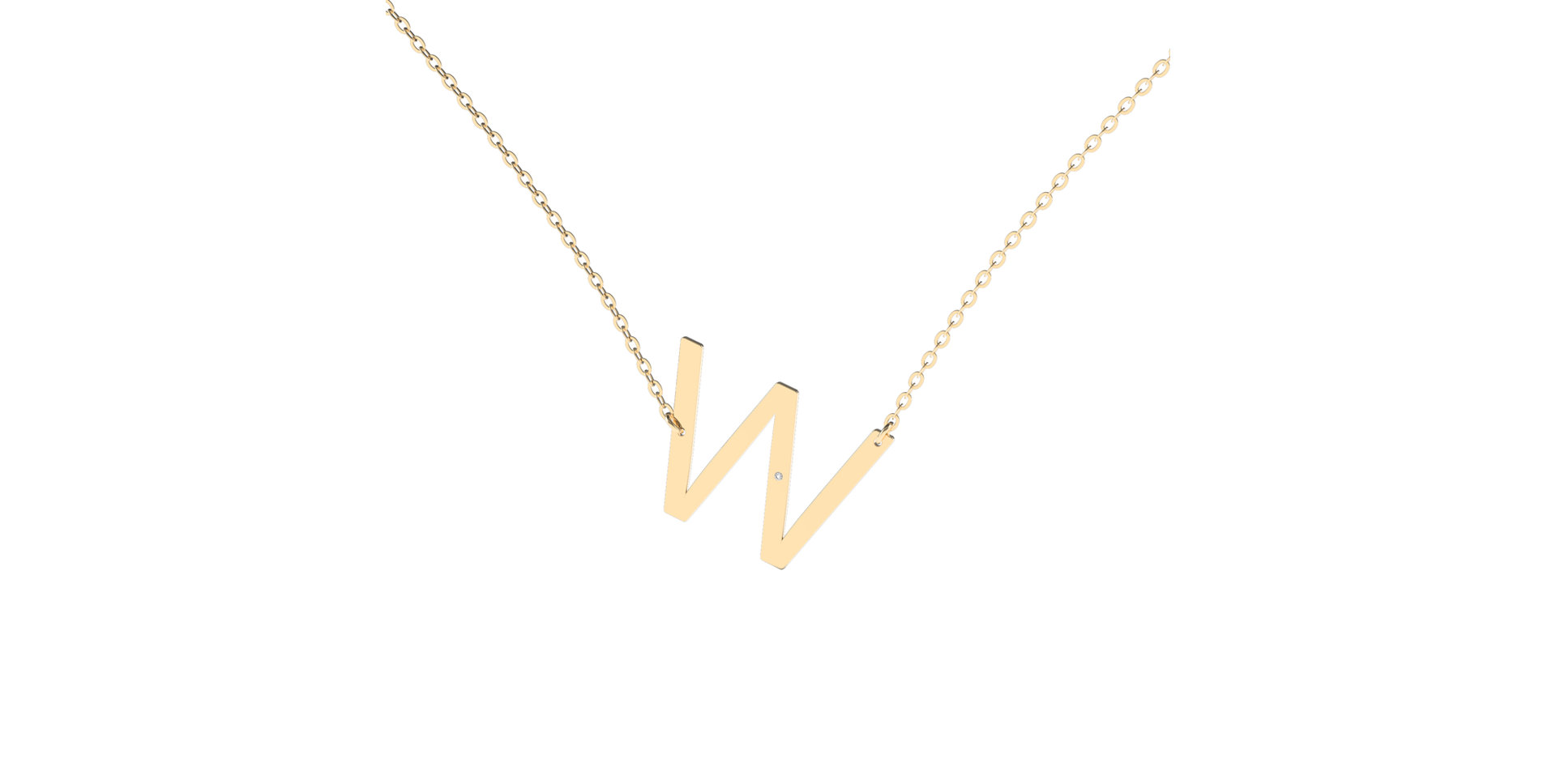 Náhrdelník s diamantom Big Line W