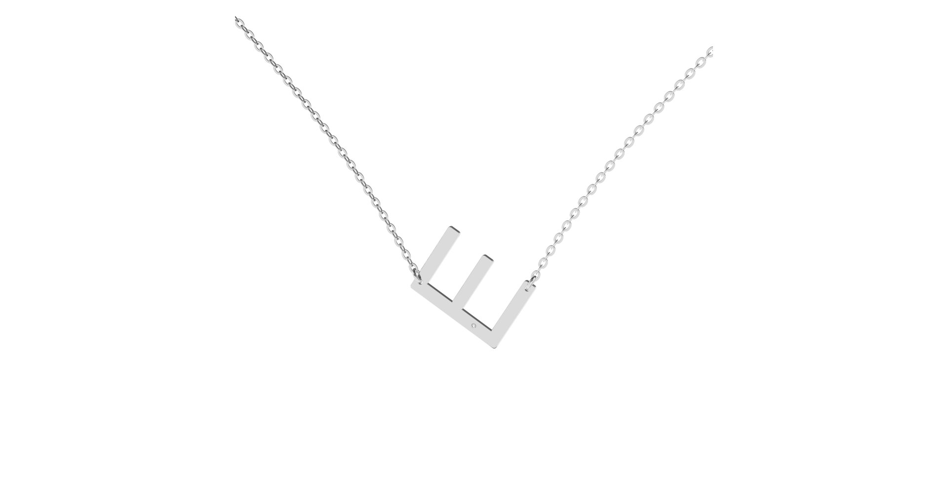 Náhrdelník s diamantom Big Line E