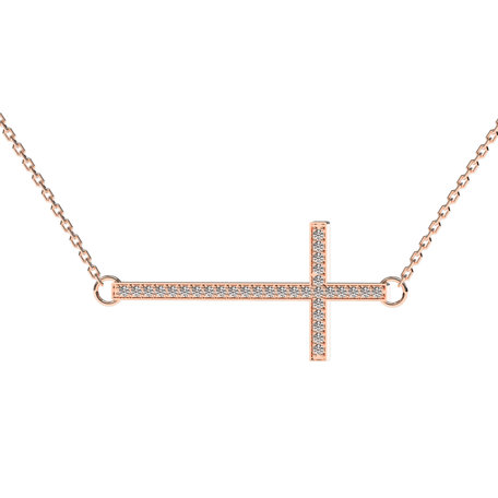 Náhrdelník s diamantmi Cross