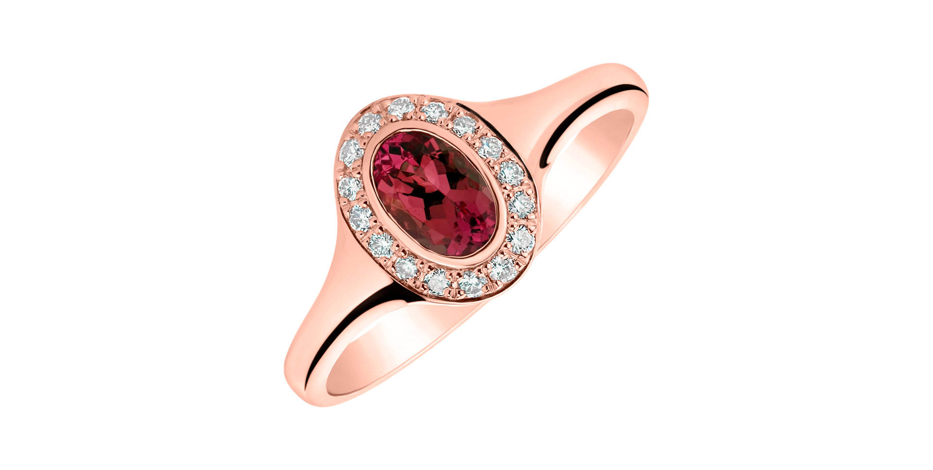 Prsteň s diamantmi a rubínom Lucky Ruby