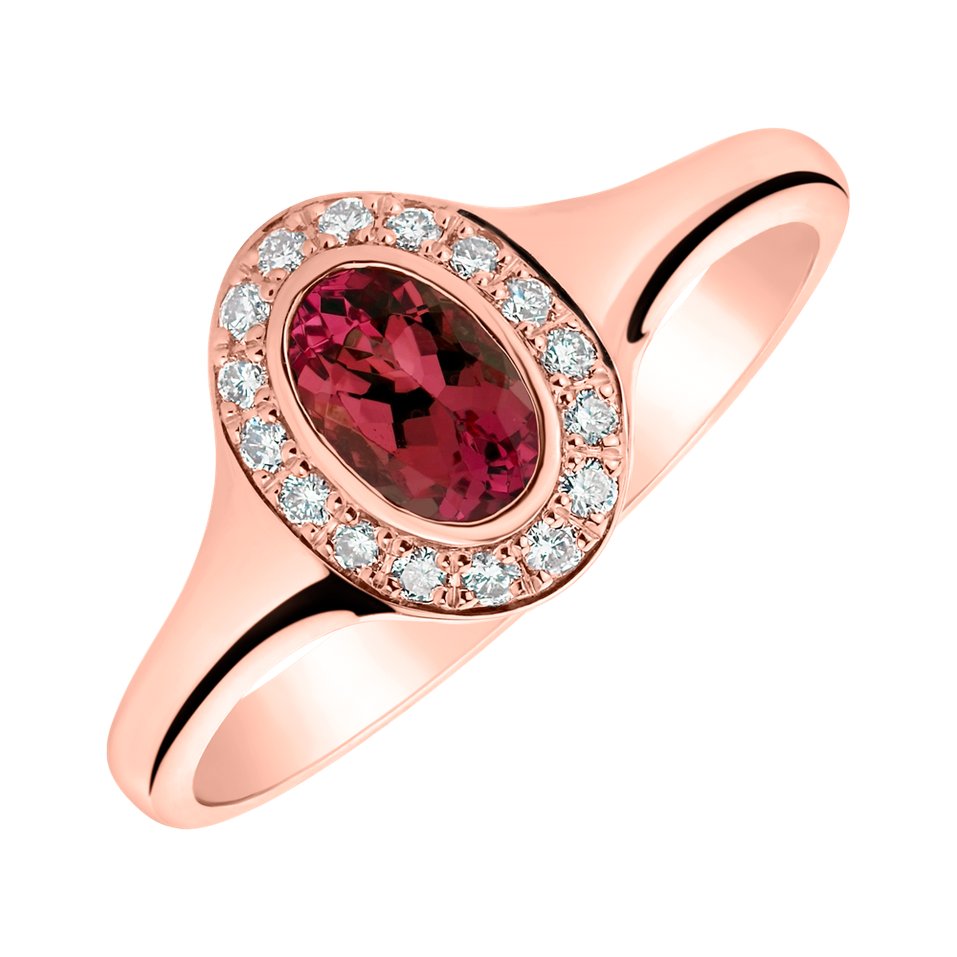 Prsteň s diamantmi a rubínom Lucky Ruby