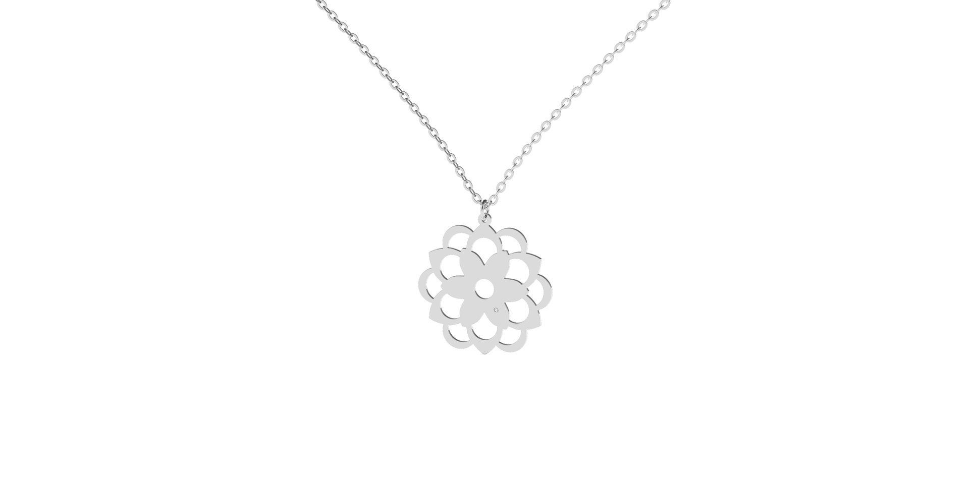 Náhrdelník s diamantom Blossom