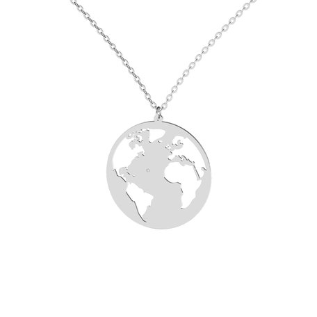 Náhrdelník s diamantom Earth